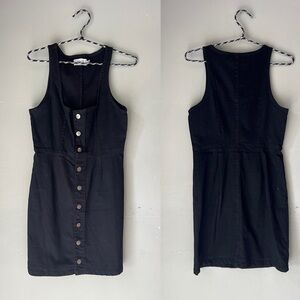 Elegant Black Button-Down Dress